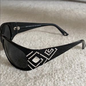 Jimmy Crystal Black Sunglasses with Case